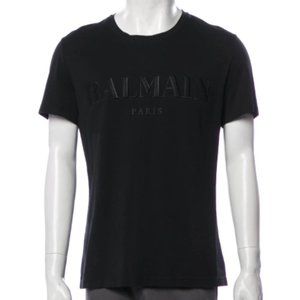 BALMAIN Graphic Print Crew Neck T-Shirt
